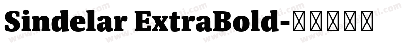 Sindelar ExtraBold字体转换